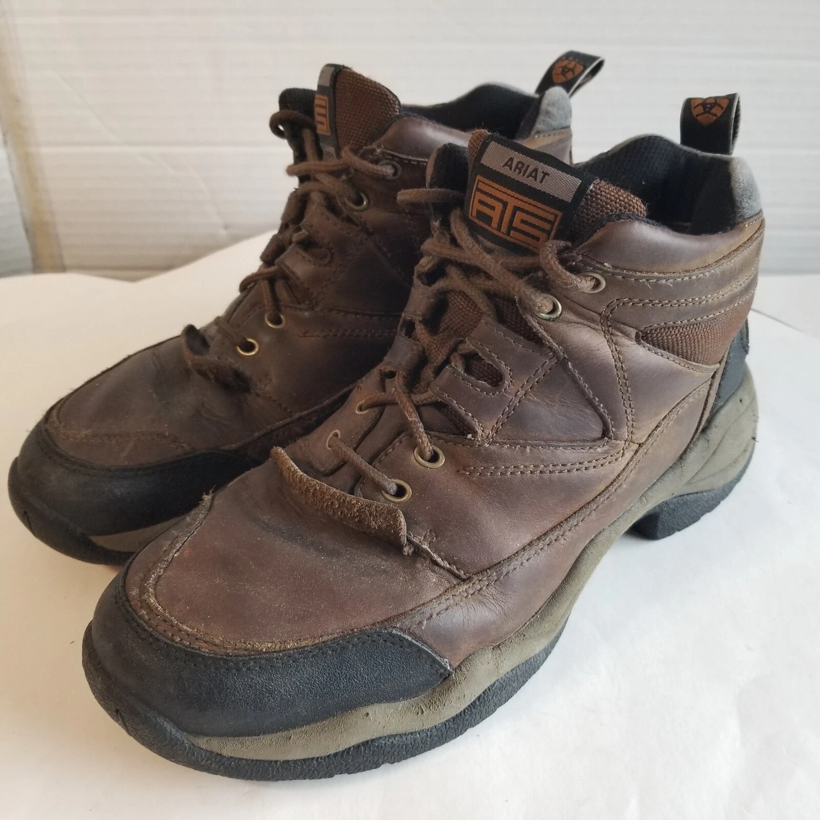 ARIAT Mens Brown ATS Terrain 34524 Leather Hiking Work Boots Size 9.5 D