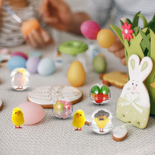 100 Pcs Gacha Muschelspielzeug Plastikkugeln Zum Befüllen Kind Baby Runde Klare - Bild 9 von 11