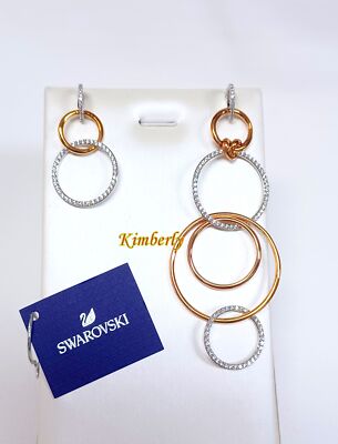 Swarovski Lifelong Heart Earrings Entwined hoops Multi Looks