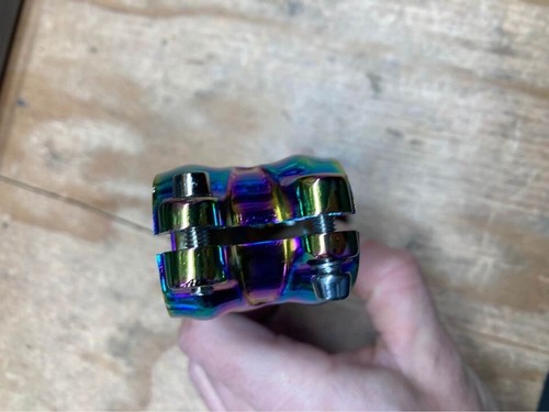 Anodized oil slick stem 80 mm 1 1/8 inch 31.8 +/-17 degree road mountain bike - Picture 8 of 8