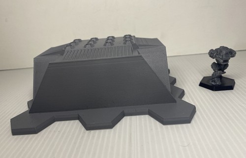 Hangar de naves espaciales con base hexagonal, terreno de juego de guerra de mesa Battletech (6 mm) - Imagen 3 de 4