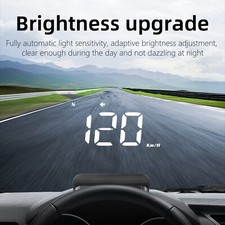 Car HUD GPS Gauge Head up Display Speedometer Speed Compass Overspeed Alarm