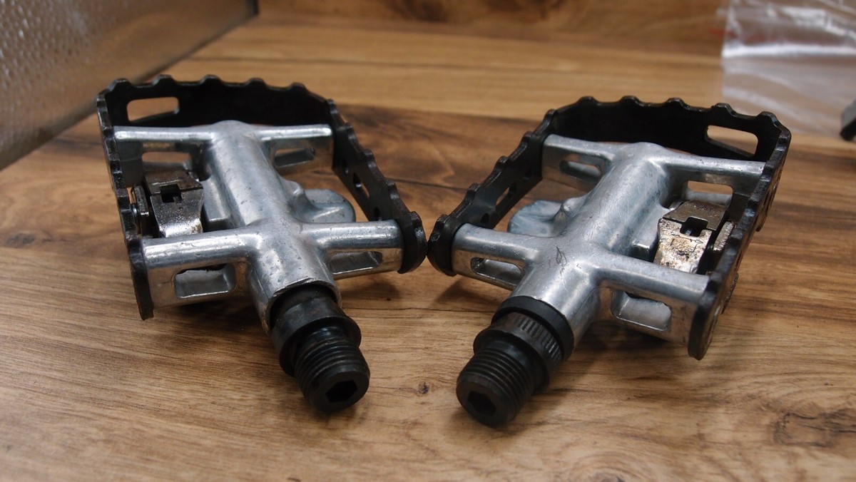1992 MTB retro pedals SPD Shimano PD-M323 VIA Japan | eBay