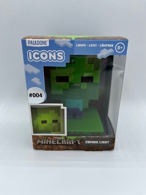 Minecraft Zombie Light Lampe Leuchte Icons Nachtlicht NEU & OVP