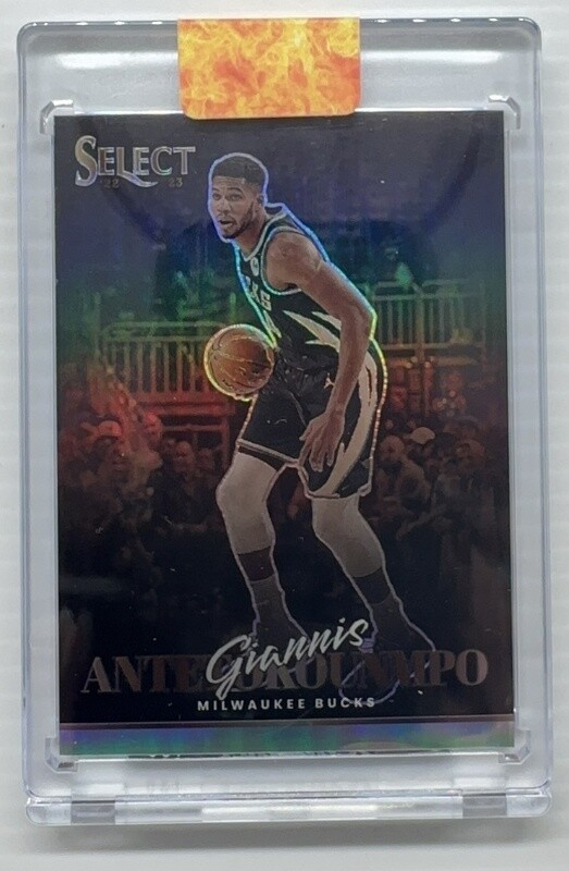 2022-23 Panini Select Giannis Antetokounmpo Artistic Selections Insert #5 Bucks