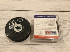 Joonas Donskoi Signed SJ San Jose Sharks Hockey Puck PSA/DNA COA Autographed a