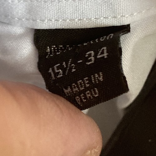 Ike Behar New York Men's Dress Shirt, Light Gray, French Cuffs, Size 15.5-34 - Picture 4 of 9