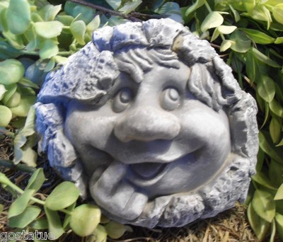 Latex rock face mold w/ plastic backup reusable concrete plaster 6'' x  5''