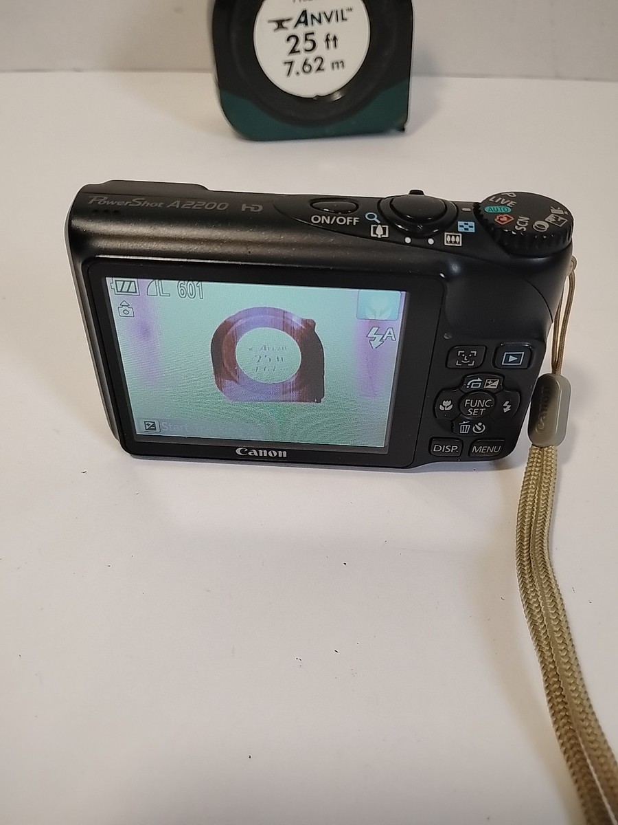 Canon PowerShot A2200 HD PC1585 Digital Camera 14.1MP for Parts