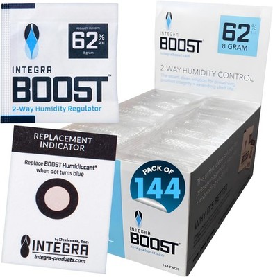 62% RH 2 Way Humidity Control Packs   8g Size for Storing 1 oz