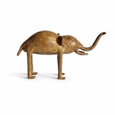 Éléphant Dogon en Bronze Art Africain Mali Figurine Artisanale