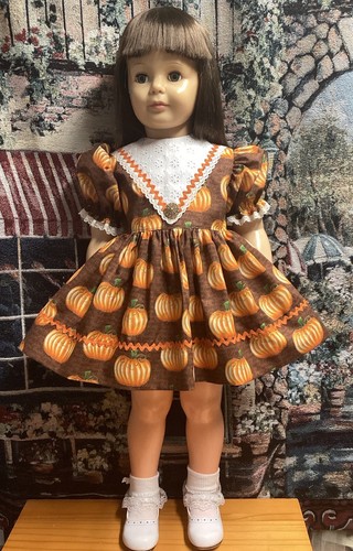 Doll Clothes For 35” Patti Playpal “Autumn Pumpkins Dress" by Maureen