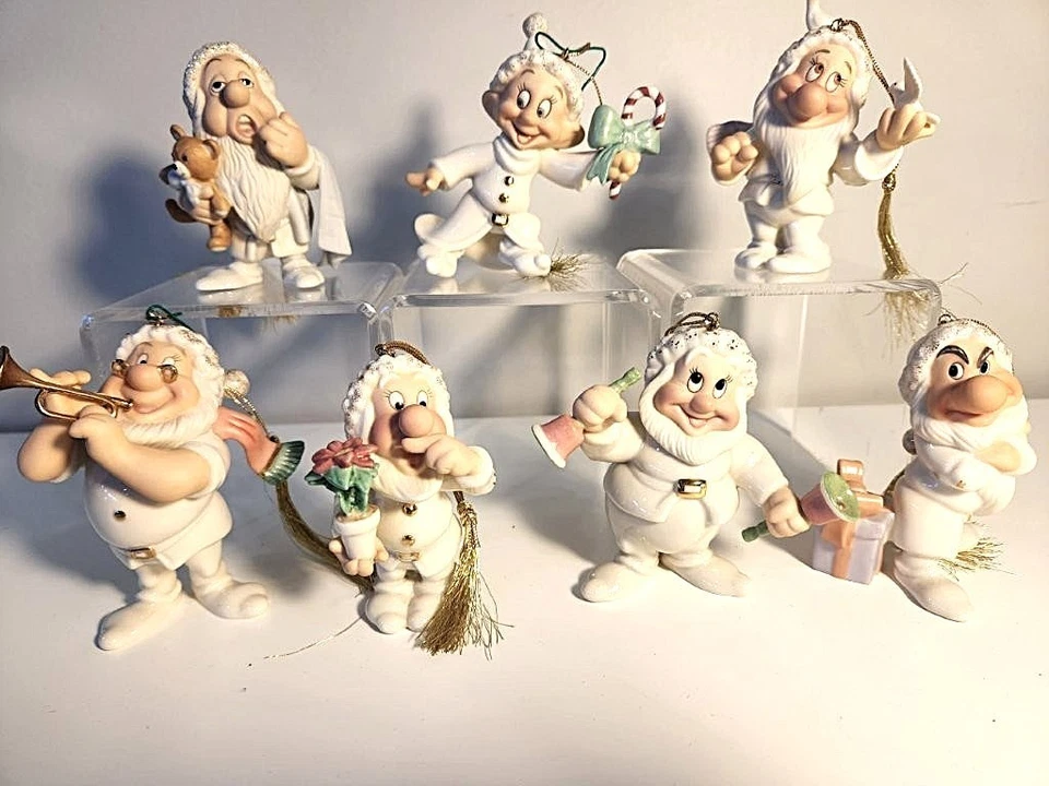 Disney Lenox Snow White & the Seven Dwarf's Ornament Set of 7 Dwarfs - Image 2 of 4