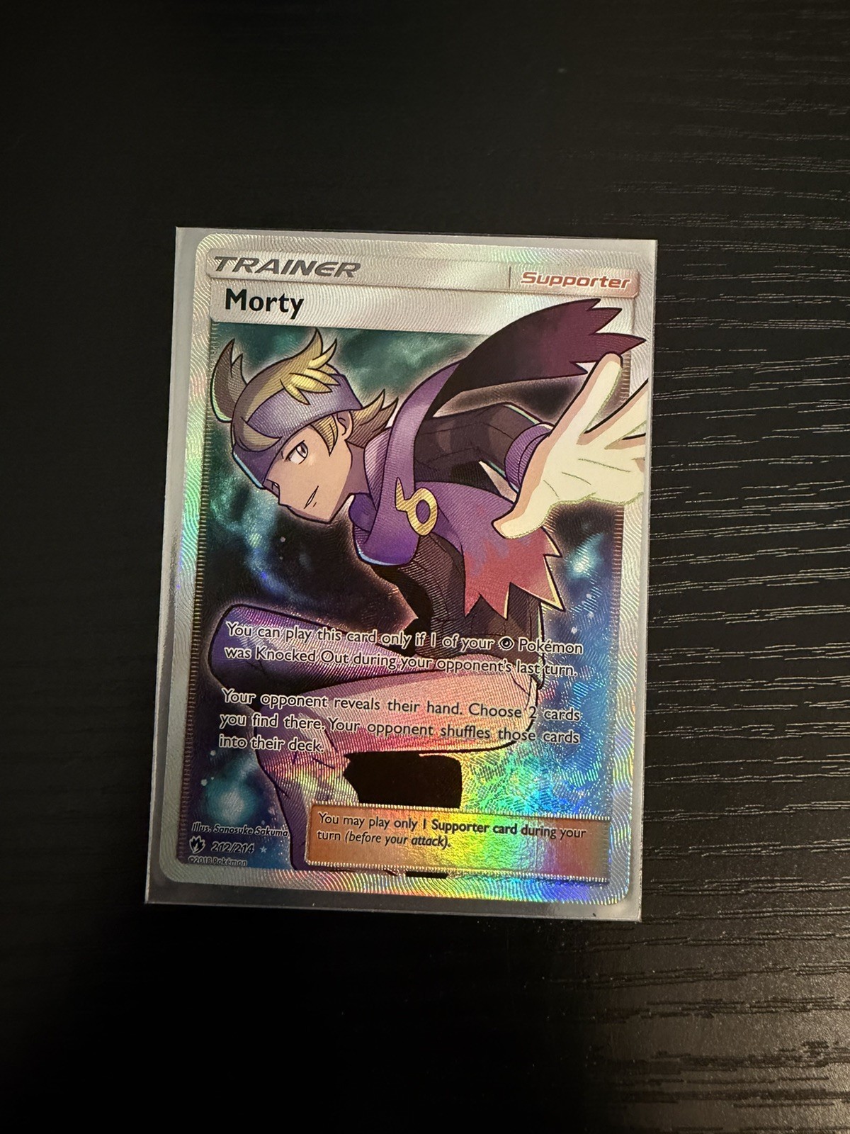 Morty (Full Art) 212/214 Sm-Lost Thunder Holo Ultra Rare