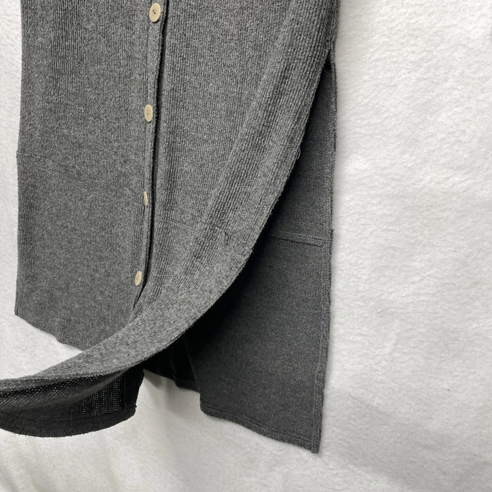 Vestido Suéter Everly Para Mujer Pequeño Botón Frontal Manga Larga Acanalado Tejido Bolsillos EE. UU. Foto 2 de 4