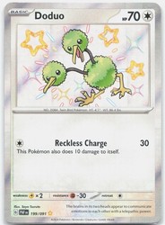 Doduo 199/091 SV: Paldean Fates Shiny Rare Holo