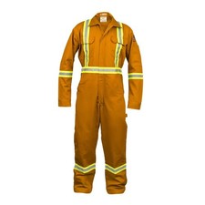 Flame Resistant FR High Visibility Hi Vis Coverall Medium Orange