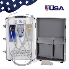 Portable Dental Delivery Unit Treatment Air Compressor Syringe Suction 4 Hole