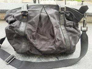 Burberry Diaper Bag, Nappy Black Nova Check, W/ Changing Pad & Dust Bag BR90354