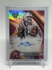 2024 Topps Bowman Best U Football Kyron Drones Refractor Auto Virginia Tech