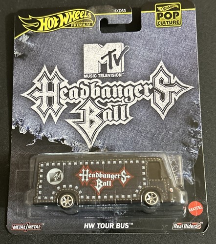 Autobús turístico Hot Wheels Premium Pop Culture MTV 2025 Headbangers Ball HW, nuevo