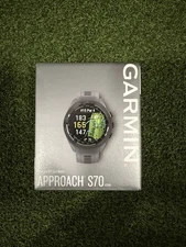 Garmin Approach S70 42MM Premium GPS Golf Smartwatch - Gray Band