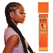 X-Pression Prestretched Braiding Hair - 3X Braid 58 Inch All Kanekalon Flame Ret
