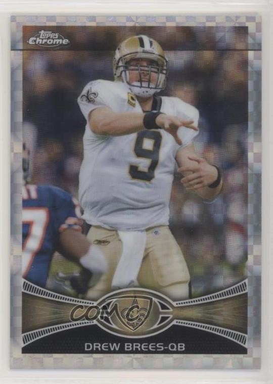 2012 Topps Chrome Retail X-Fractor Drew Brees #100