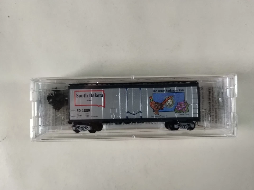 MTL 21371 N Scale South Dakota State Car SD 1889 40' Box Car with Plug Door - Image 3 of 4