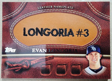 2011 Topps Leather Nameplate - Evan Longoria #MGL-EL