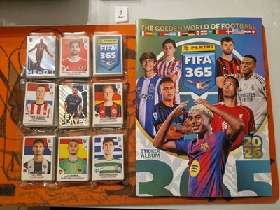 2026 Panini FIFA 365 Sticker Collection COMPLETE SET+EMPTY ALBUM 612 Stickers