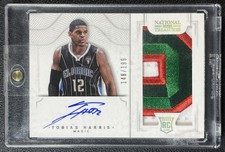 TOBIAS HARRIS 2012-13 PANINI NATIONAL TREASURES #118 ROOKIE PATCH AUTO 148/199