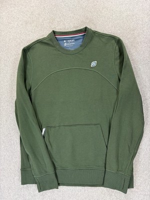 Fourlaps By Peloton Stitched Logo Athletic Fit Crew Sweatshirt (Men's Large)