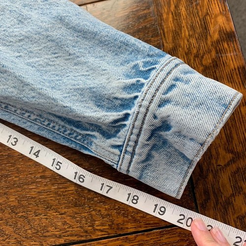 Zara Denim Over Shirt Shacket Medium Light Wash Button Up Jacket Pockets Casual - Picture 14 of 14