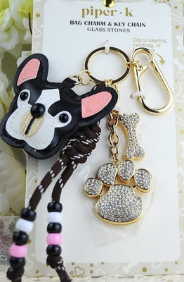 Piper K French Bulldog Frenchie Bag Backpack Charm UNBOXED - SALE HELPS DOGS