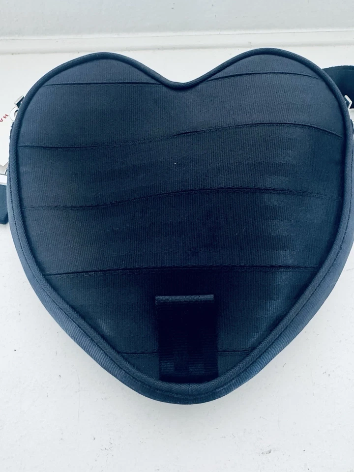 Harveys Convertible Crossbody SweetHeart Seatbelt Bag Color Black - Image 3 of 4