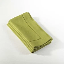 SARO LIFESTYLE Collection Hemstitched Dinner Napkin (Set of 4)
