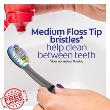 Colgate 360 Vibrate Deep Clean Electric Toothbrush Medium 2 Pack AAA Battery