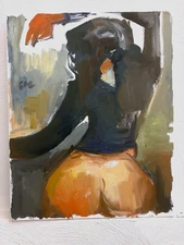 Boudoir Figure Portrait Realism Disney Oil Painting 16x20 Canvas Original Signed