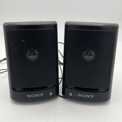 Vintage SONY Speaker System SRS-9 Mini Stereo Walkman Speakers 