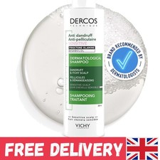 Soothing Dercos Shampoo 200ml - Anti-Dandruff and Itch Relief for Fine Hair