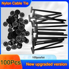 100 PCS Nylon Universal Cable Tie Buckle  Heavy Duty Self-Locking Zip Ties Holder