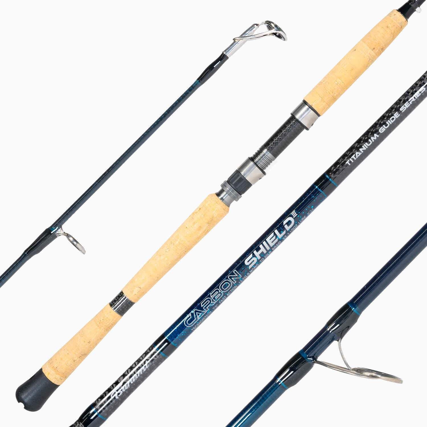 Tsunami Carbon Shield III 7'0" Heavy Spinning Rod (TSCSHDIII701H) - Blue