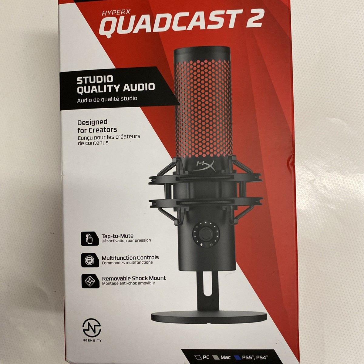HyperX QuadCast 2 USB Condenser Microphone 872V1A6 New | eBay