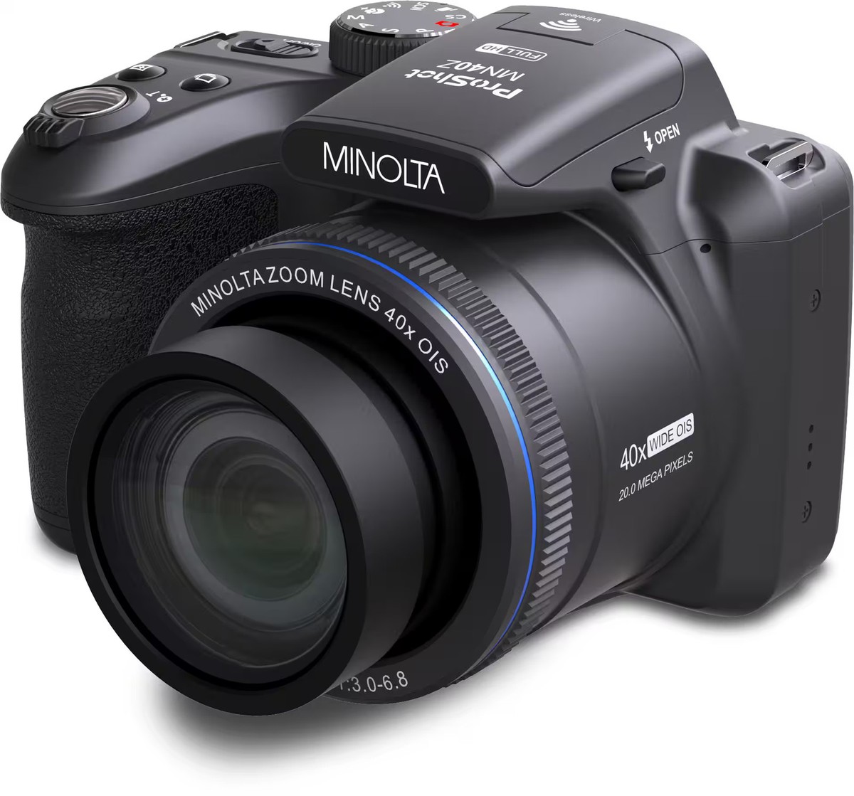 Minolta - ProShot MN40Z 20.0 Megapixel Bridge Camera with 40x