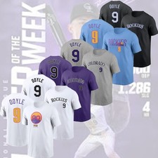 NEW HOT - Brenton Doyle #9 Colorado Rockies Player Name & Number For Fans Gift