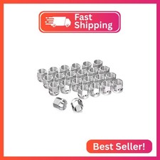 GAsupply 14x1.5 Short Open End Lug Nuts, 0.8" 21mm Tall, 3/4" 19mm Hex, Conical