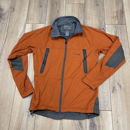 Sitka Jetstream Jacket Windstopper Soft Shell Long Sleeve Orange Men’s M Medium - Picture 8 of 11