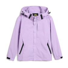 Boys Girls Lightweight Raincoat Waterproof Hooded Rain Jacket Windbreaker kid...