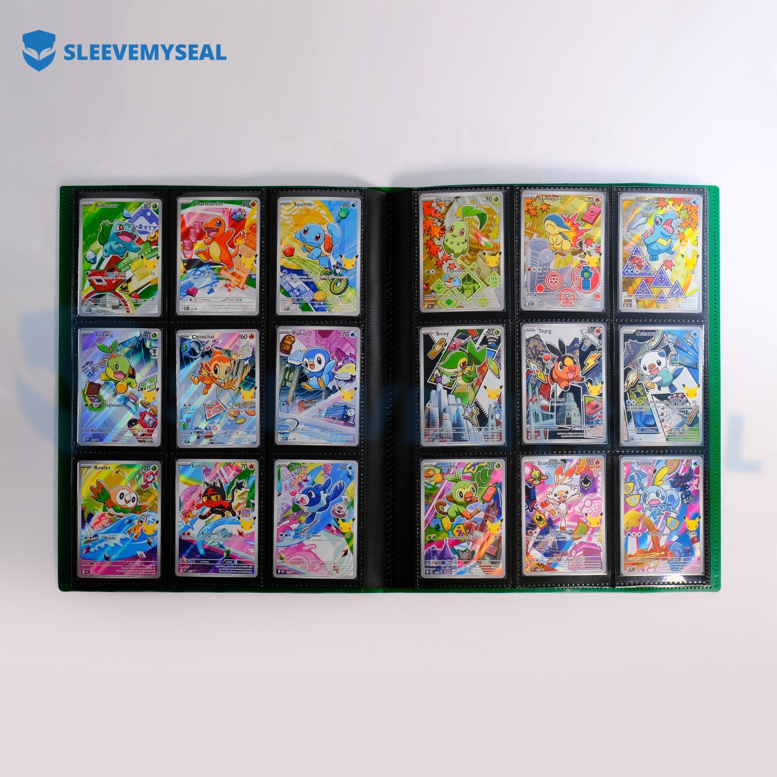 Raccoglitore Binder 9 Tasche 360 Carte Pokemon One Piece Magic TCG con Elastico foto 5